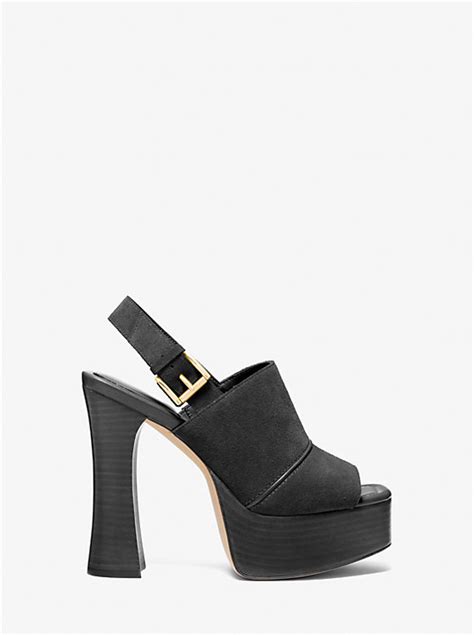 michael kors suede platform sandals|michael kors closed toe sandals.